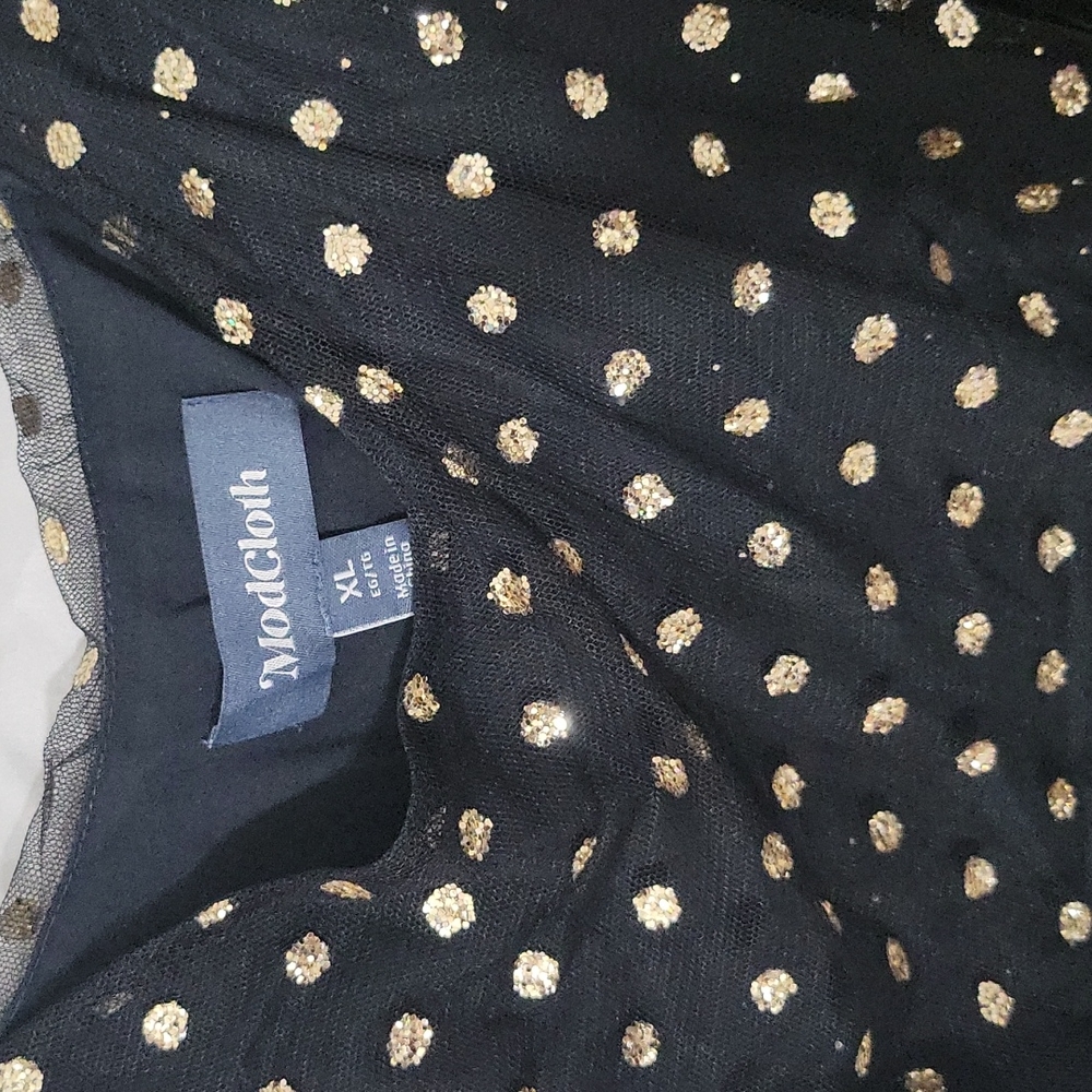 XL Modcloth tie strap midi dress - Picture 2 of 5